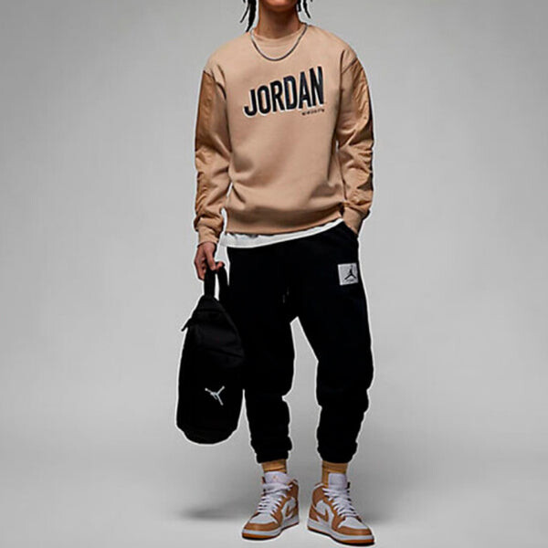 Толстовка Air Jordan Flight MVP Hoodies 'Desert Yellow', желтый — фото 2