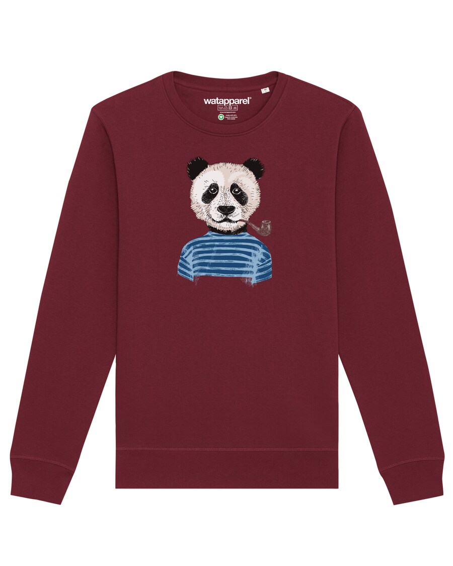 

Свитер Watapparel Sweatshirt Panda, бордовый