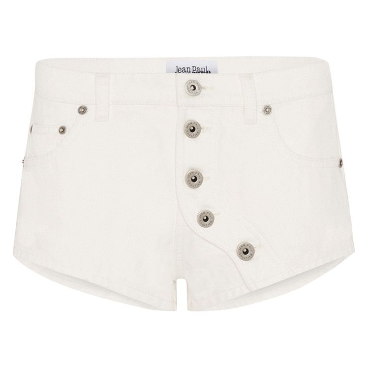 

Шорты Jean Paul Gaultier Buttoned Denim Short, Off White