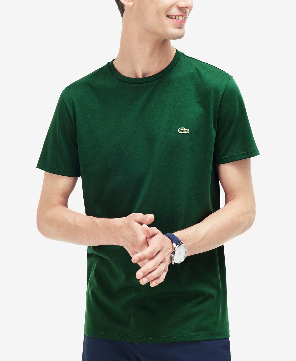 

Мужская футболка из хлопка пима с круглым вырезом Lacoste