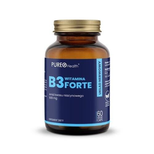 

Pureo Health, Витамин B3, ниацин, 500 мг, 60 капсул. Inna marka