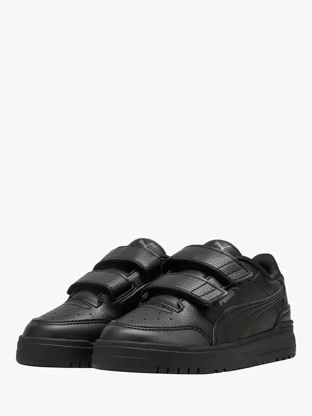 Детские кроссовки Shuffle Downtown Mid Trainers, черные PUMA — фото 2