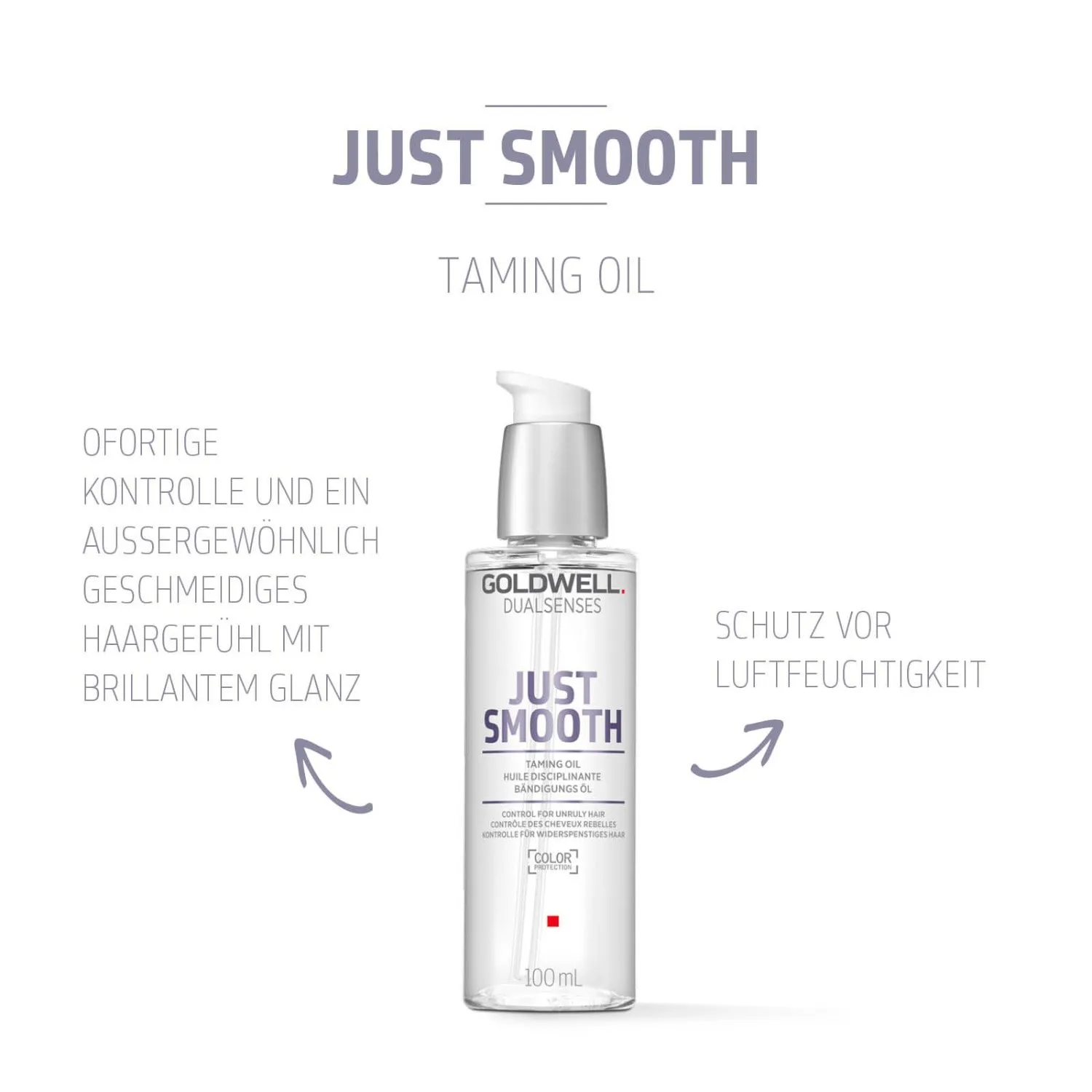 Масло для волос Dualsenses Just Smooth Taming Oil Goldwell, 100 мл — фото 2