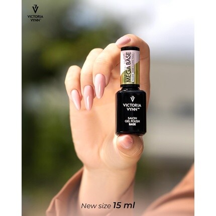 Victoria Vynn Mega Base Hard & Long Nails УФ-гибридный гель-лак телесного цвета, 15 мл — фото 3