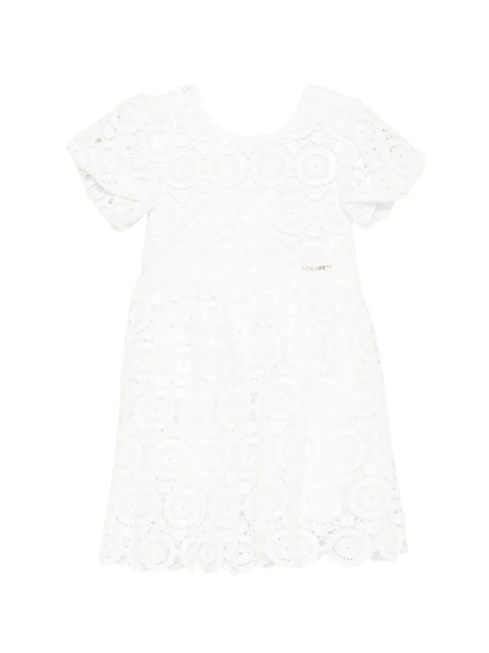 Платье с круглым вырезом Twinset Kids, белый