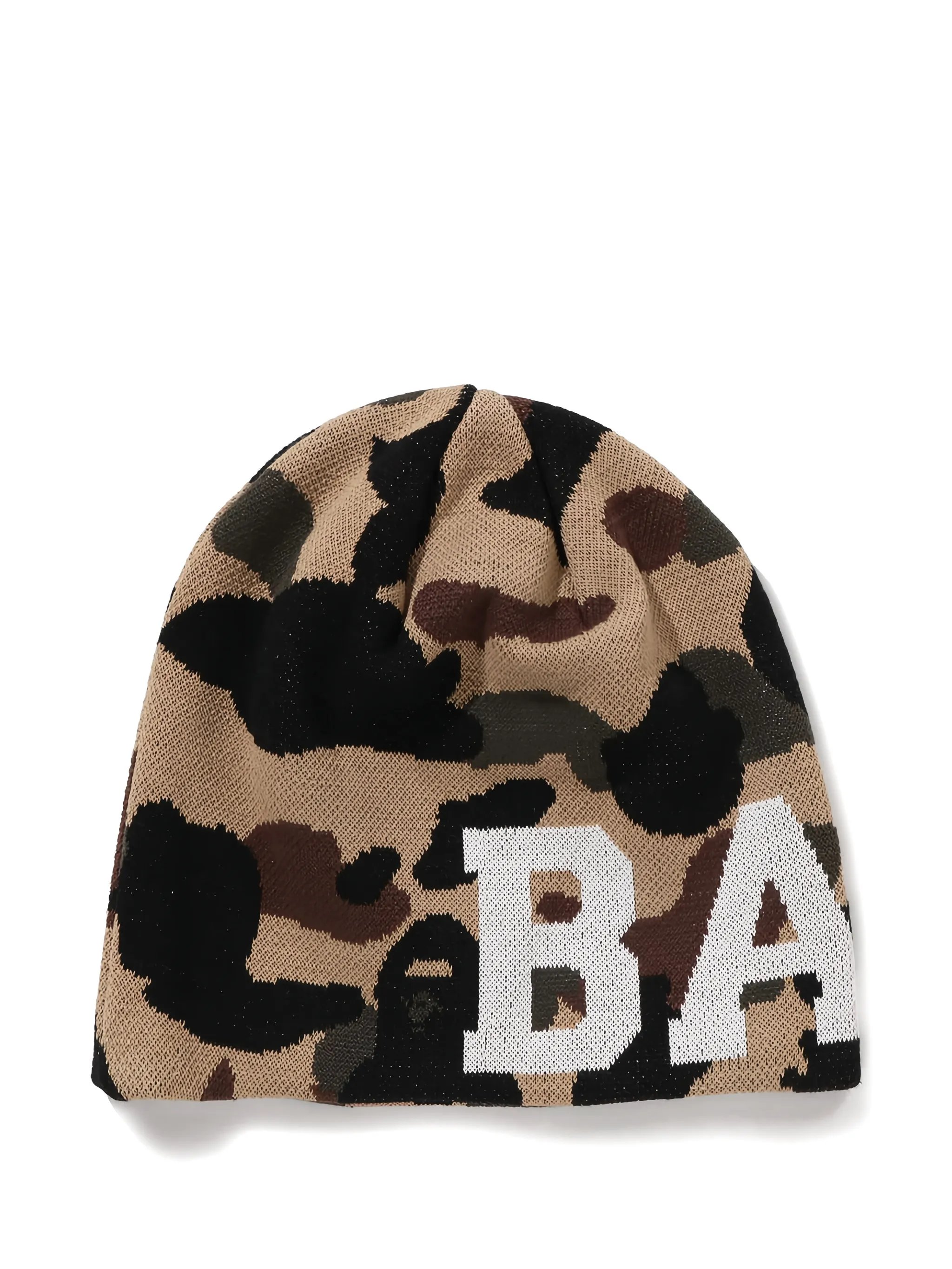 

Хлопковая шапочка-бини с камуфляжным рисунком A Bathing Ape, нейтральный
