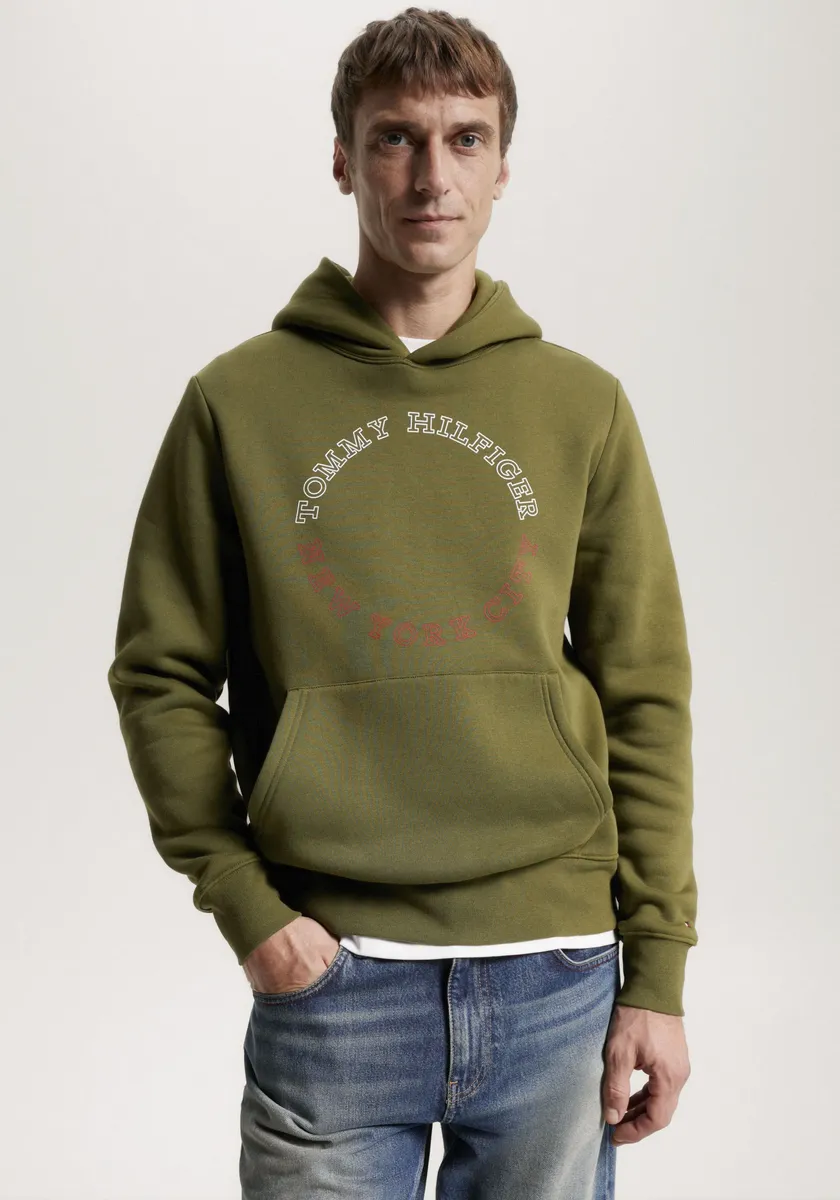 

Толстовка с капюшоном Tommy Hilfiger "MONOTYPE ROUNDALL HOODY", цвет Putting Green