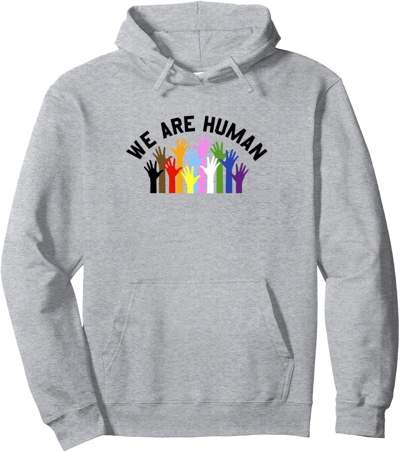 

Худи We Are Human с разноцветными радужными руками, серое Trendy Apparel, Серый, Худи We Are Human с разноцветными радужными руками, серое Trendy Apparel