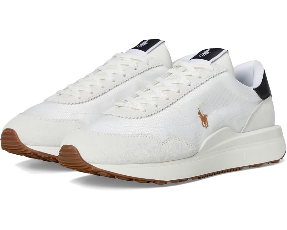 

Кроссовки Polo Ralph Lauren Train 89 Suede-Paneled Sneakers, цвет Deckwash White/Multi Pp