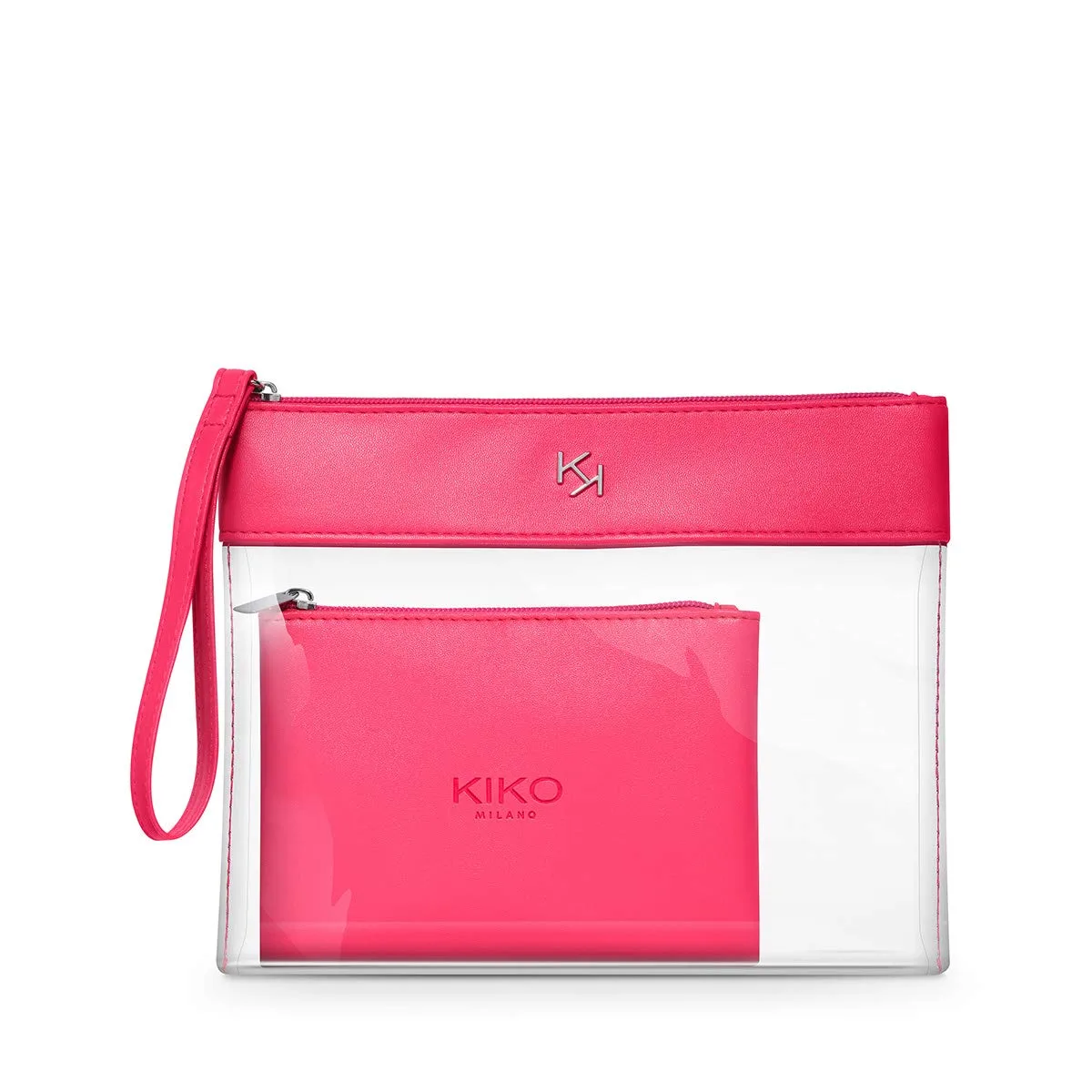 Прозрачный косметический кейс KIKO Milano | Прозрачный косметический кейс с внутренним чехлом, 002 Fuchsia