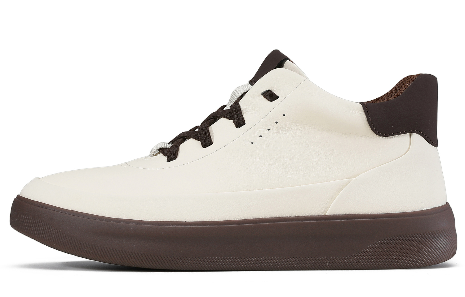 

Скользостойкие износостойкие скейтерские кроссовки men's Desai, белый коричневый[High-Top Style]