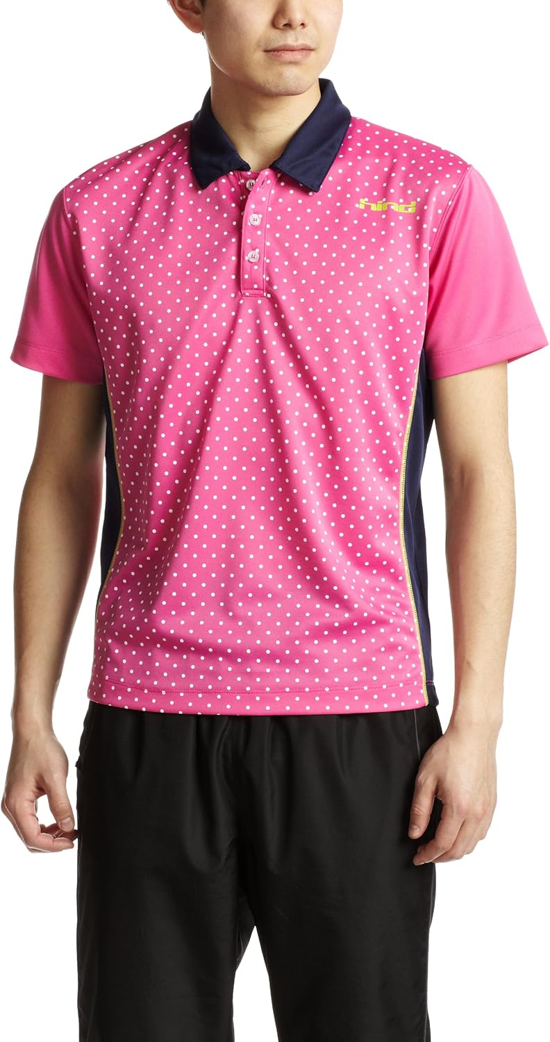

Рубашка-поло с коротким рукавом в горошек Hind, розовый