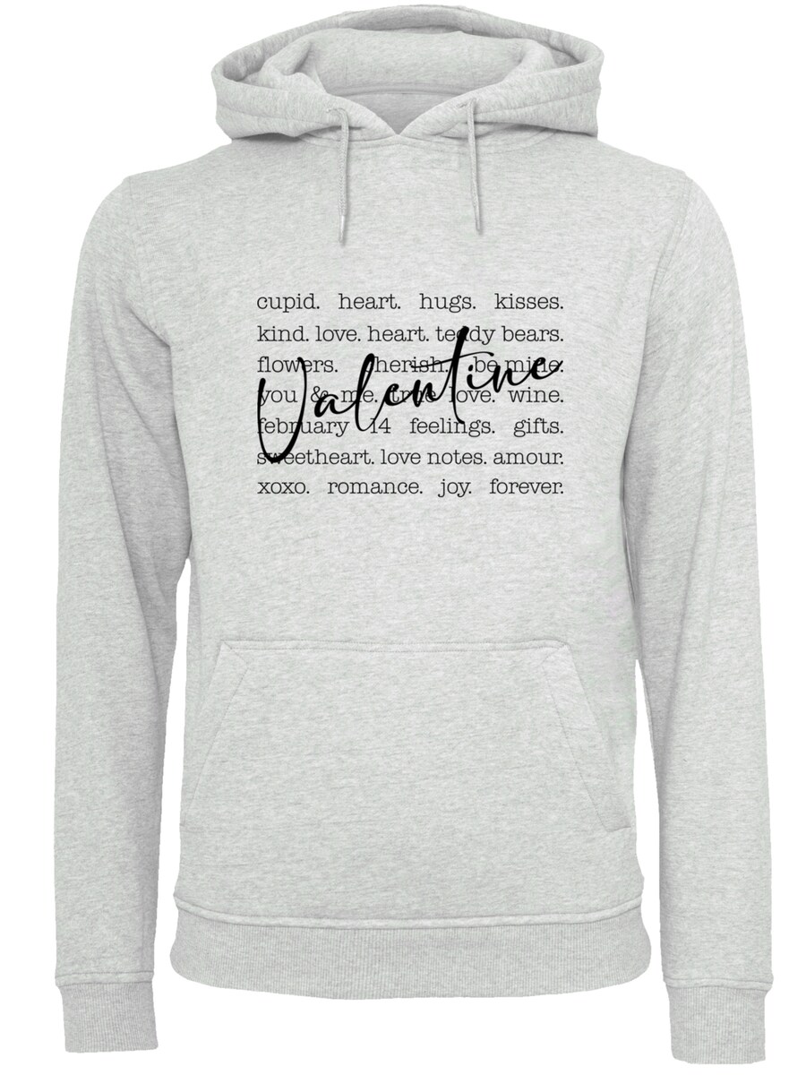 

Толстовка F4NT4STIC Valentine Herz Hugs Kisses Love Flowers Joy, Grey