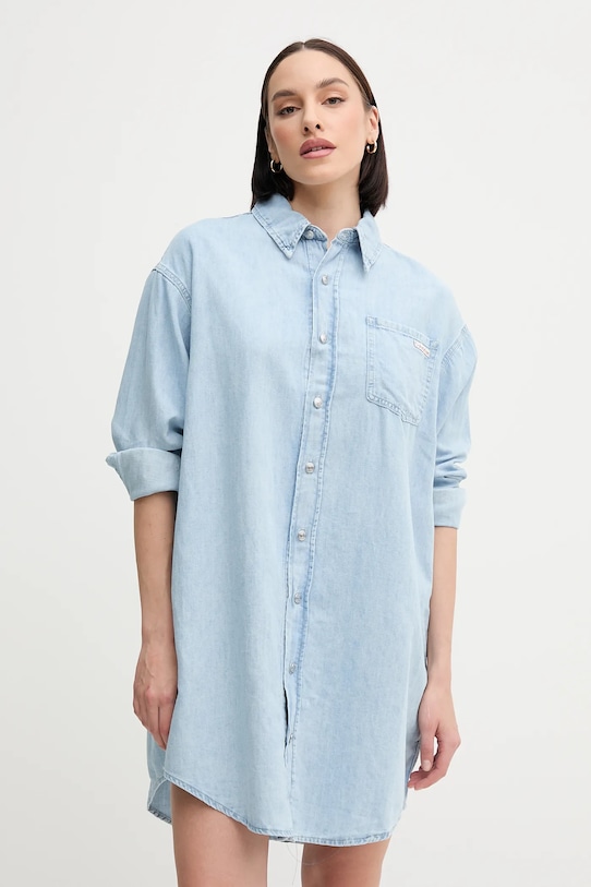 

Платье с добавлением льна Calvin Klein Jeans, синий