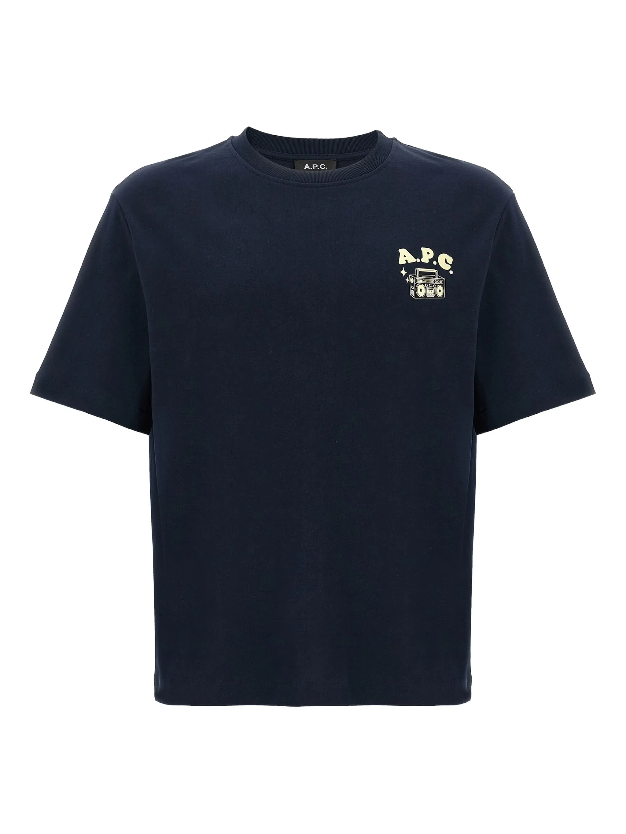 

Футболка с принтом A.P.C., синий