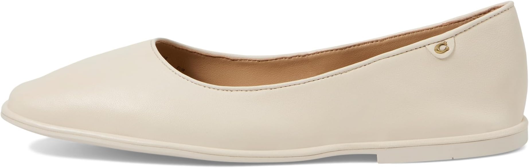 Балетки COACH Emilia Leather Mary Jane, Chalk — фото 4
