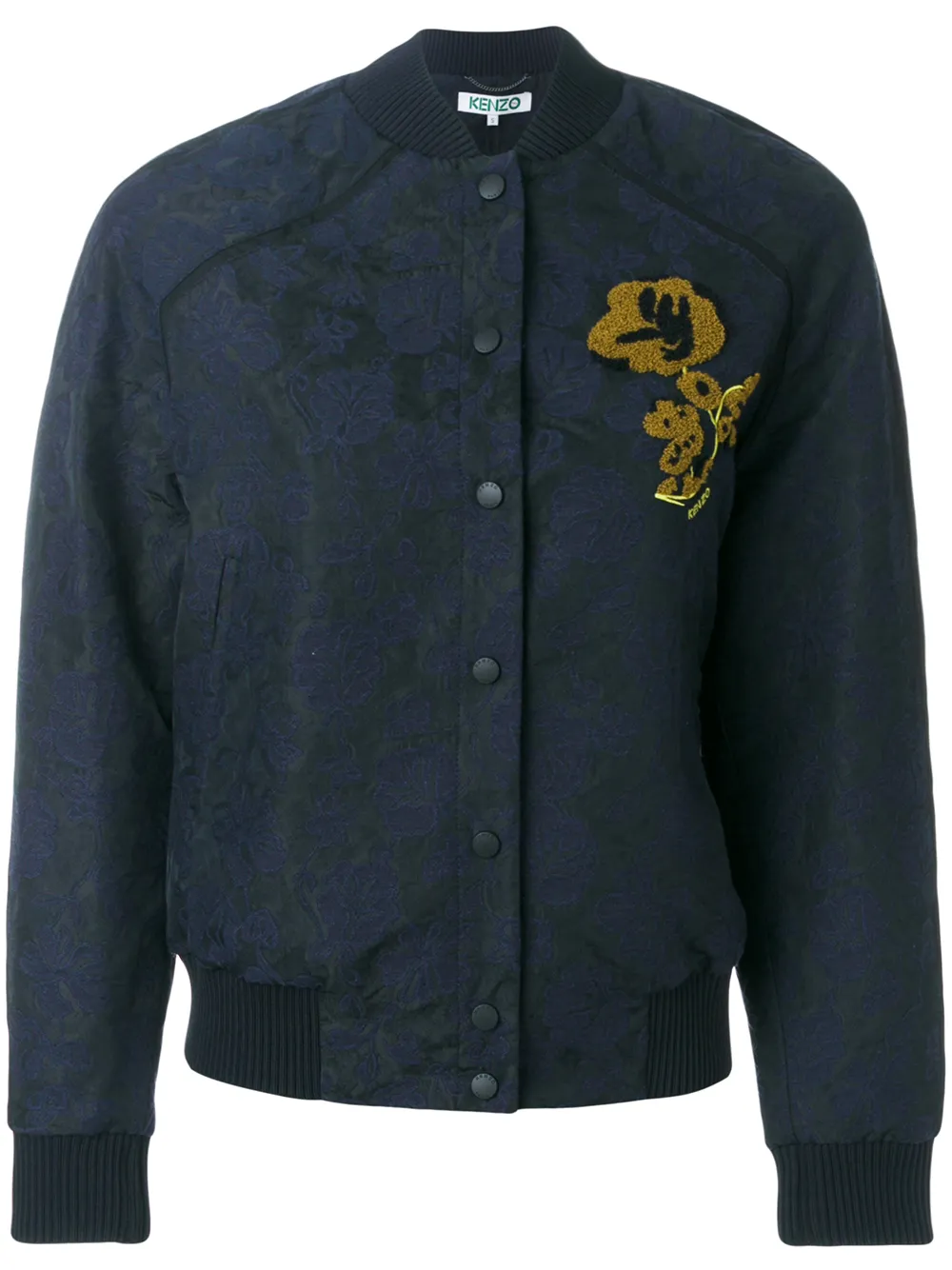 

Куртка-бомбер с цветочным узором KENZO, синий