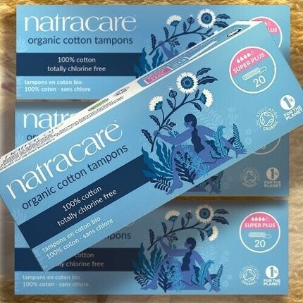 Тампоны Natracare Organic Cotton Super Plus, 20 штук, без хлора
