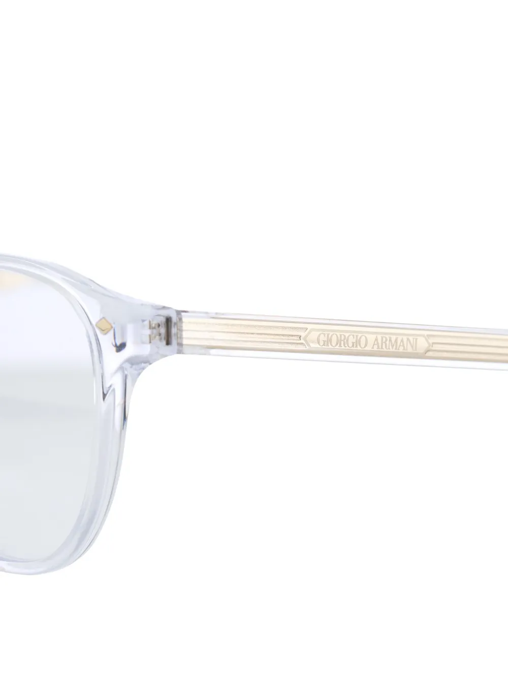 

Очки в овальной оправе GIORGIO ARMANI, белый