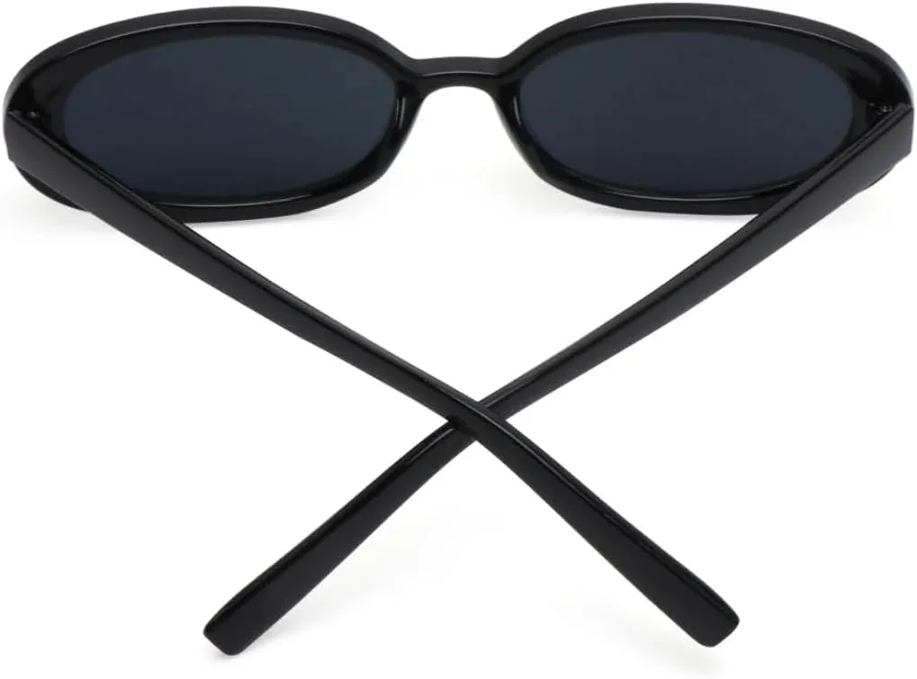 

Ретро-солнцезащитные очки в маленькой овальной оправе для женщин, модные черные солнцезащитные очки, женские очки с защитой от УФ-излучения UV400 SZVVBKK, C2