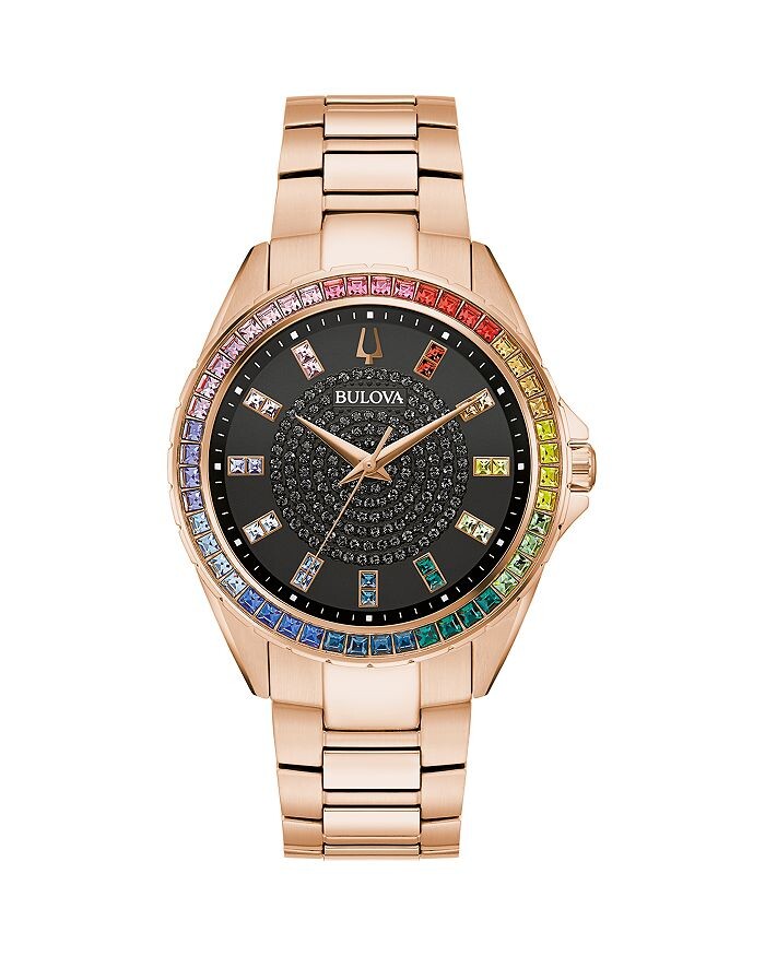 

Часы Bulova Crystal Phantom, 40 мм, черный