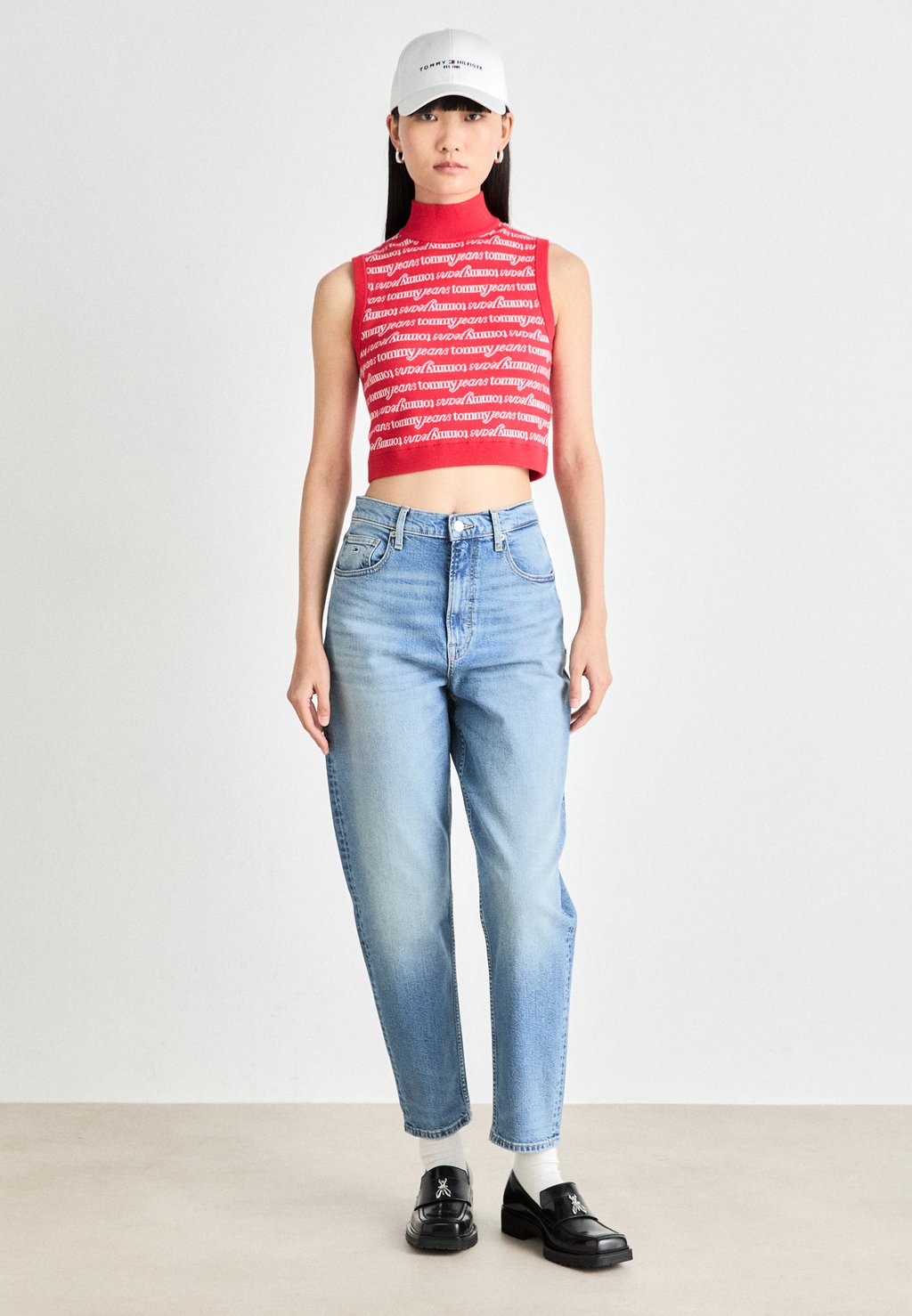 

Топ SCRIPT Tommy Jeans, красный
