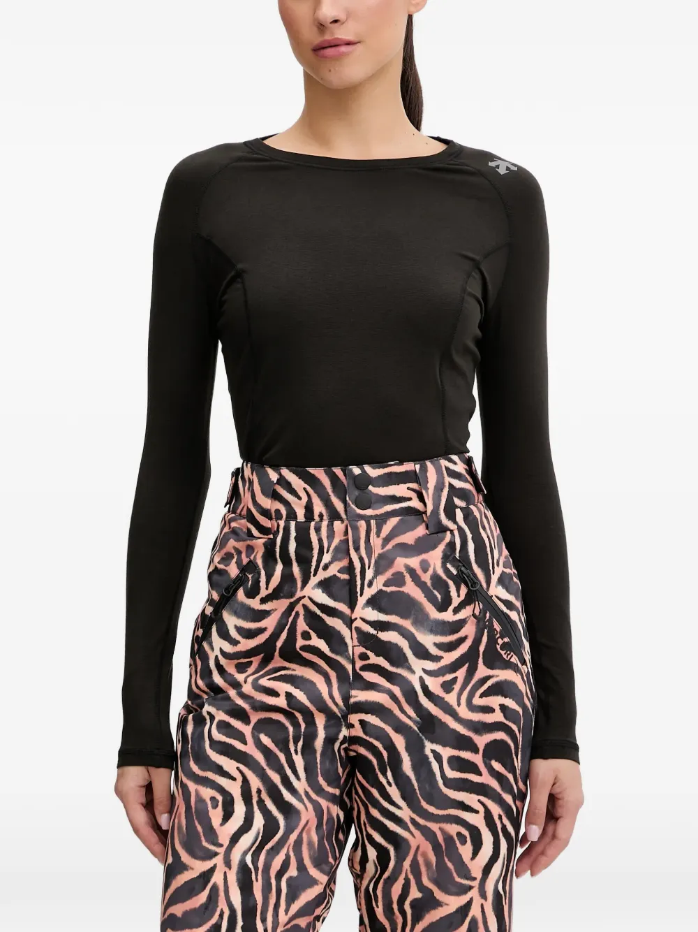 

Термобелье с длинными рукавами Descente, черный