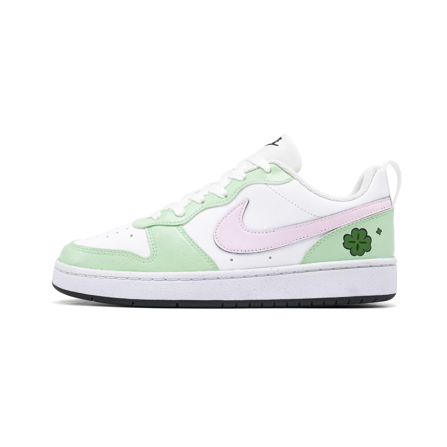 

Court Borough Lucky Four Leaf Clover противоскользящие амортизирующие низкие детские скейтбординг кроссовки Kids' Nike, зеленый