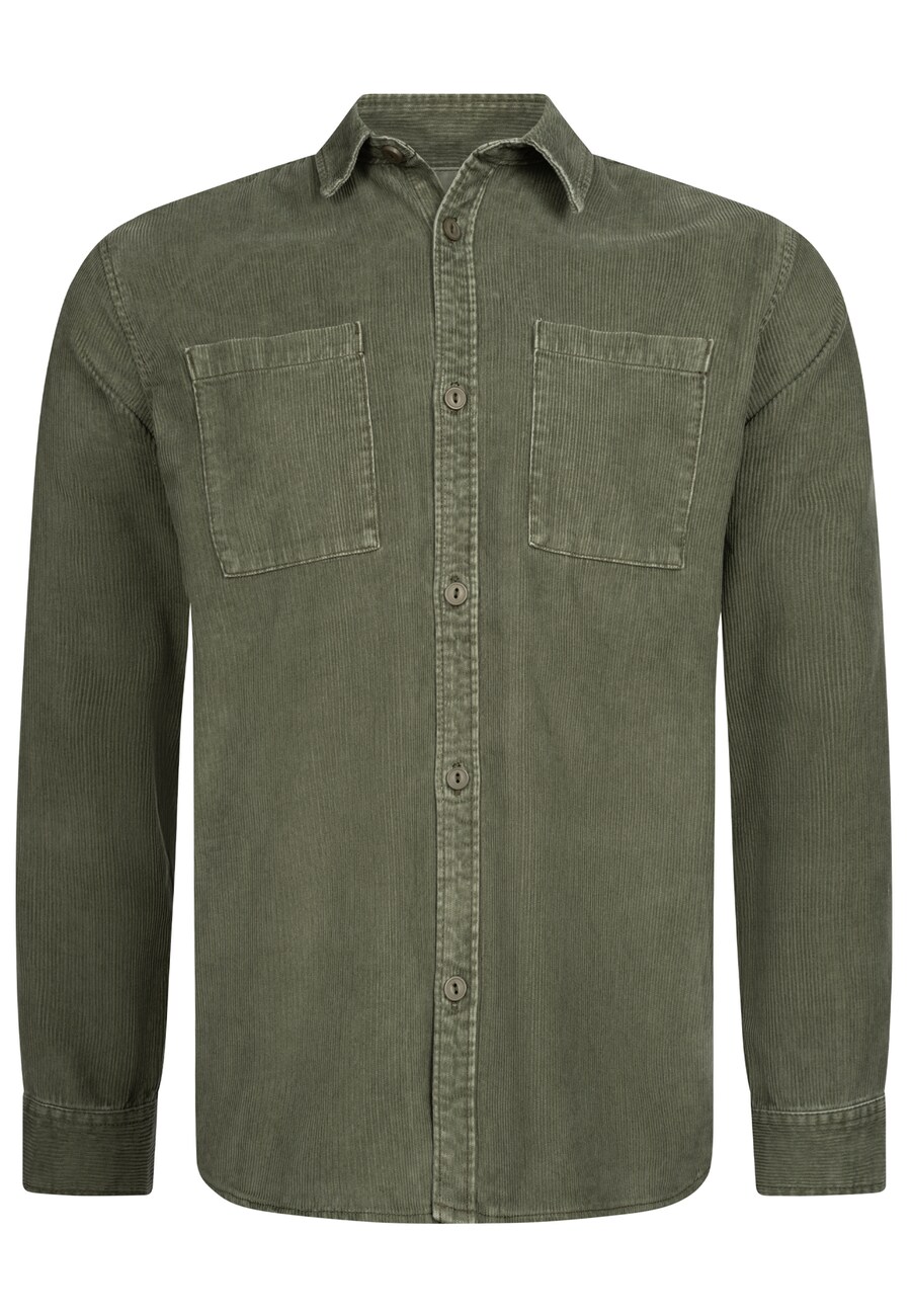 

Рубашка на пуговицах классического кроя INDICODE JEANS Thyge, темно-зеленый