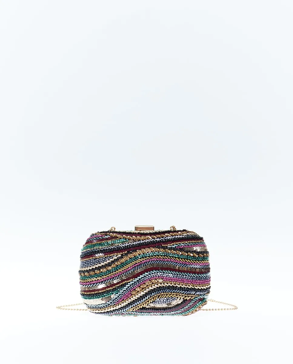 

Клатч с волнистым узором Sfera, мультиколор