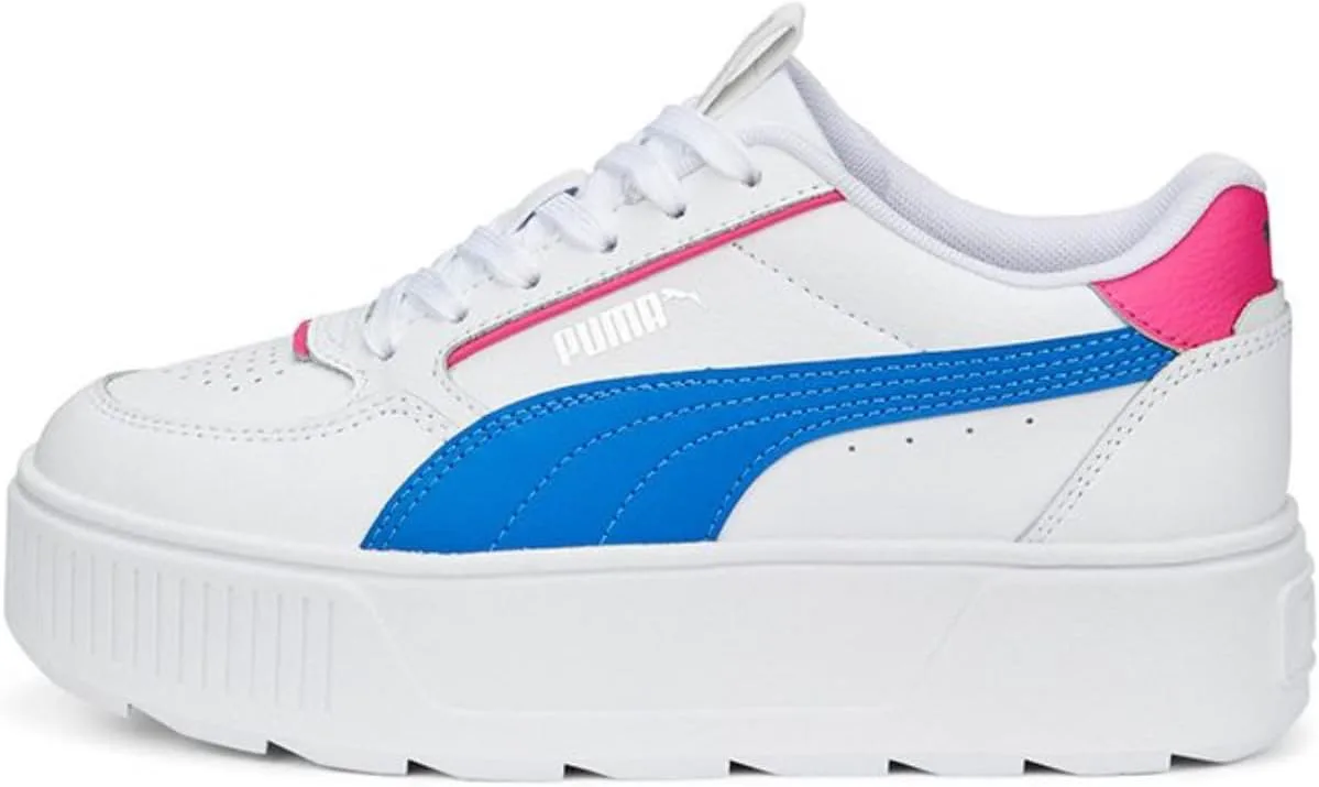 Кроссовки для девочек PUMA Kids Karmen Rebelle Jr - повседневные, черные, белый — фото 2