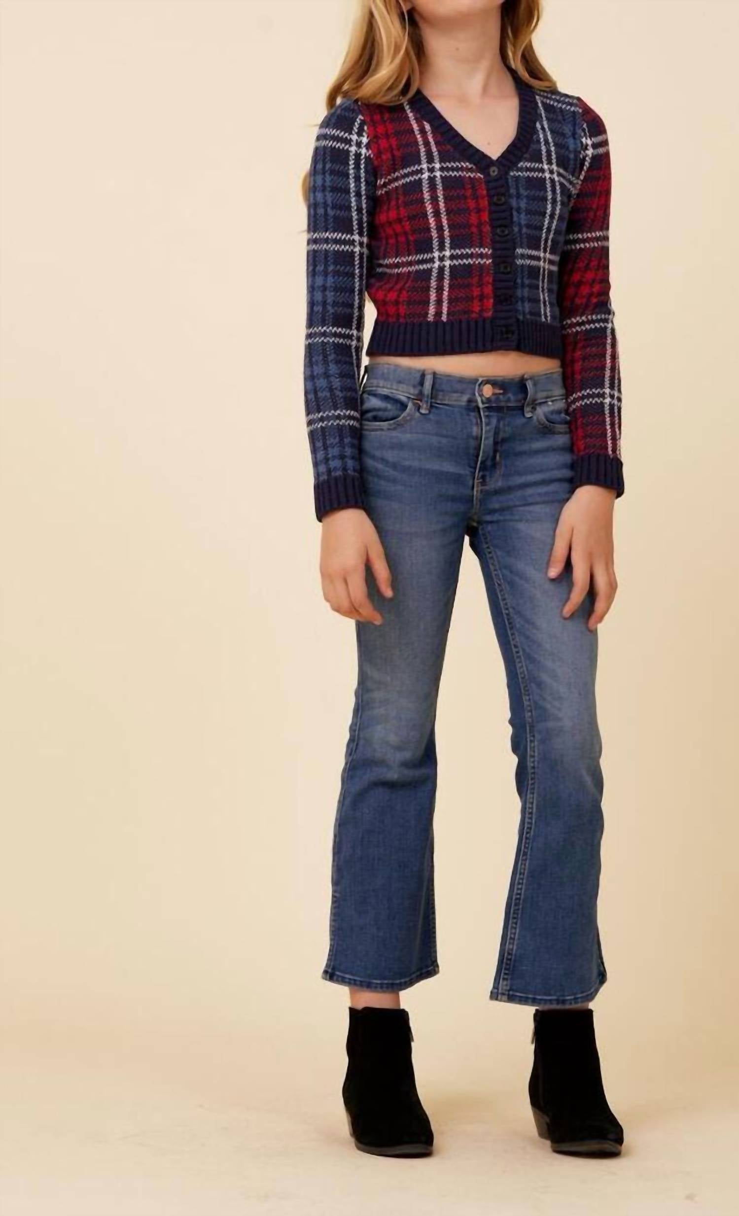 

Синий кардиган в клетку - Red Vintage Havana