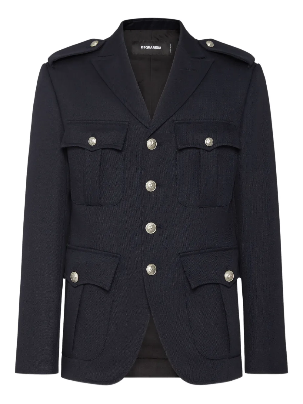 

Пиджак с эполетами DSQUARED2, черный