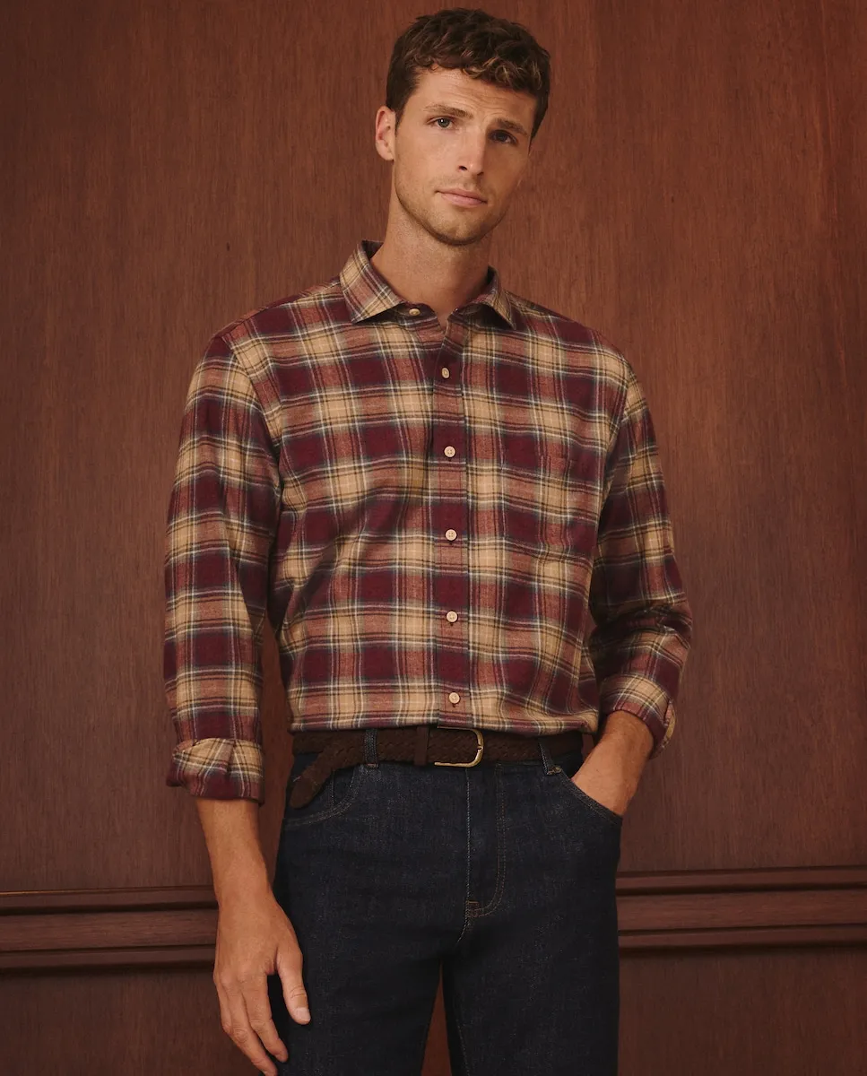 

Мужская рубашка в клетку из твилла Lloyd's, мультиколор