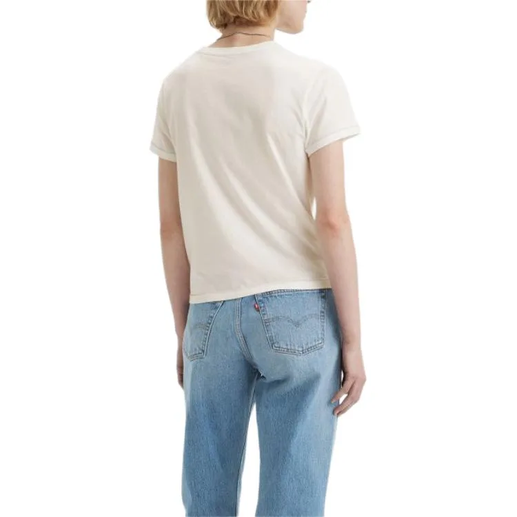 Levis Футболка женская Ecru с круглым вырезом — фото 4