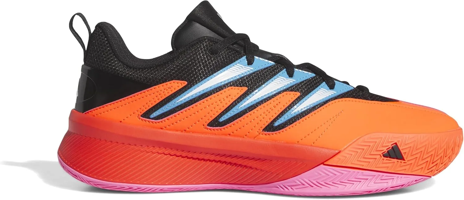 Кроссовки Adidas Unisex Lillard Women's Certified 2 Low Trainers для баскетбола, белый/черный/красный