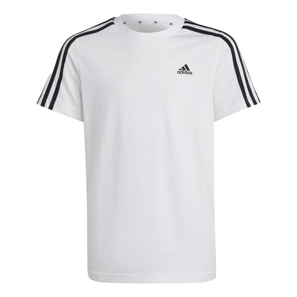 

Футболка Essentials 3 полоски хлопковая футболка Adidas, белый
