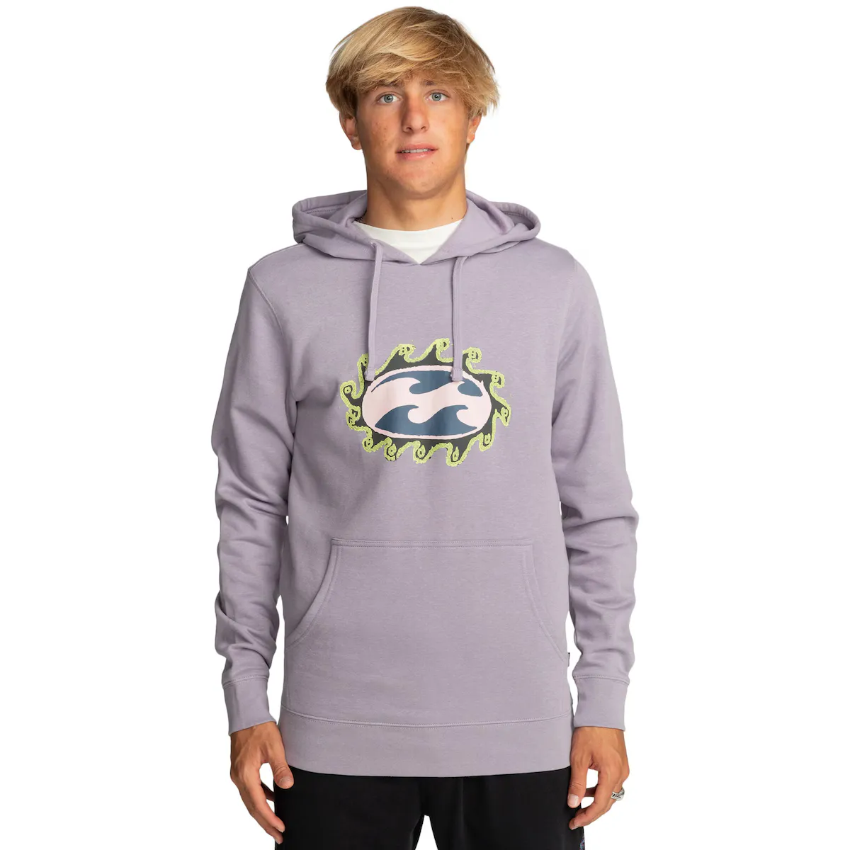 

Мужская толстовка Crayon Wave Billabong, пурпурный
