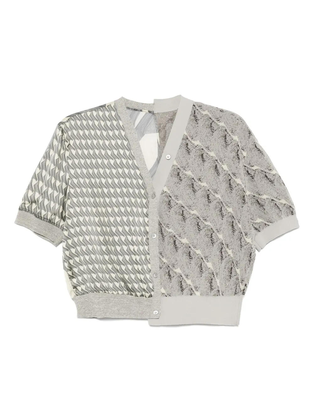 

Кардиган со вставками JNBY, серый