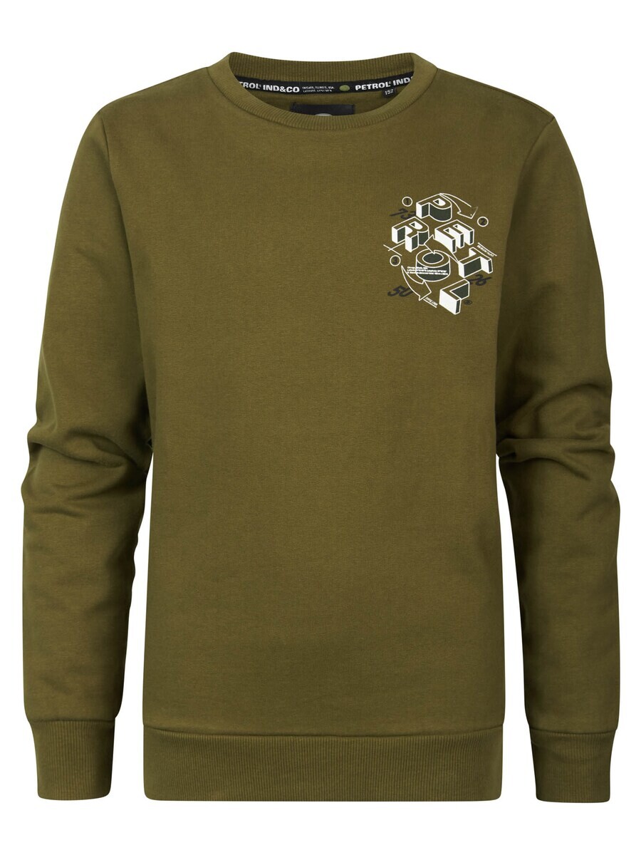 

Худи на молнии Petrol Industries ELMHURST, цвет Green/Olive