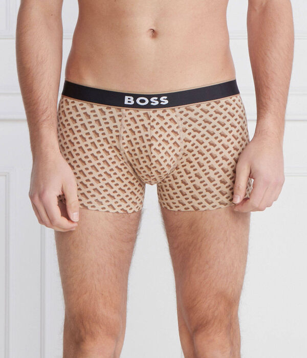 

Боксеры мужские Boss с принтом, коричневый