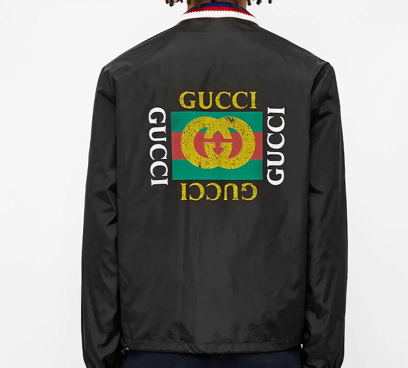 Куртка мужская Gucci, черный / красный — фото 4