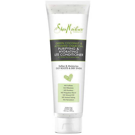 Кондиционер для волос, 296 мл Shea Moisture Green Coconut & Activated Charcoal Purifying & Hydrating Lite Conditioner, Inna marka — фото 3