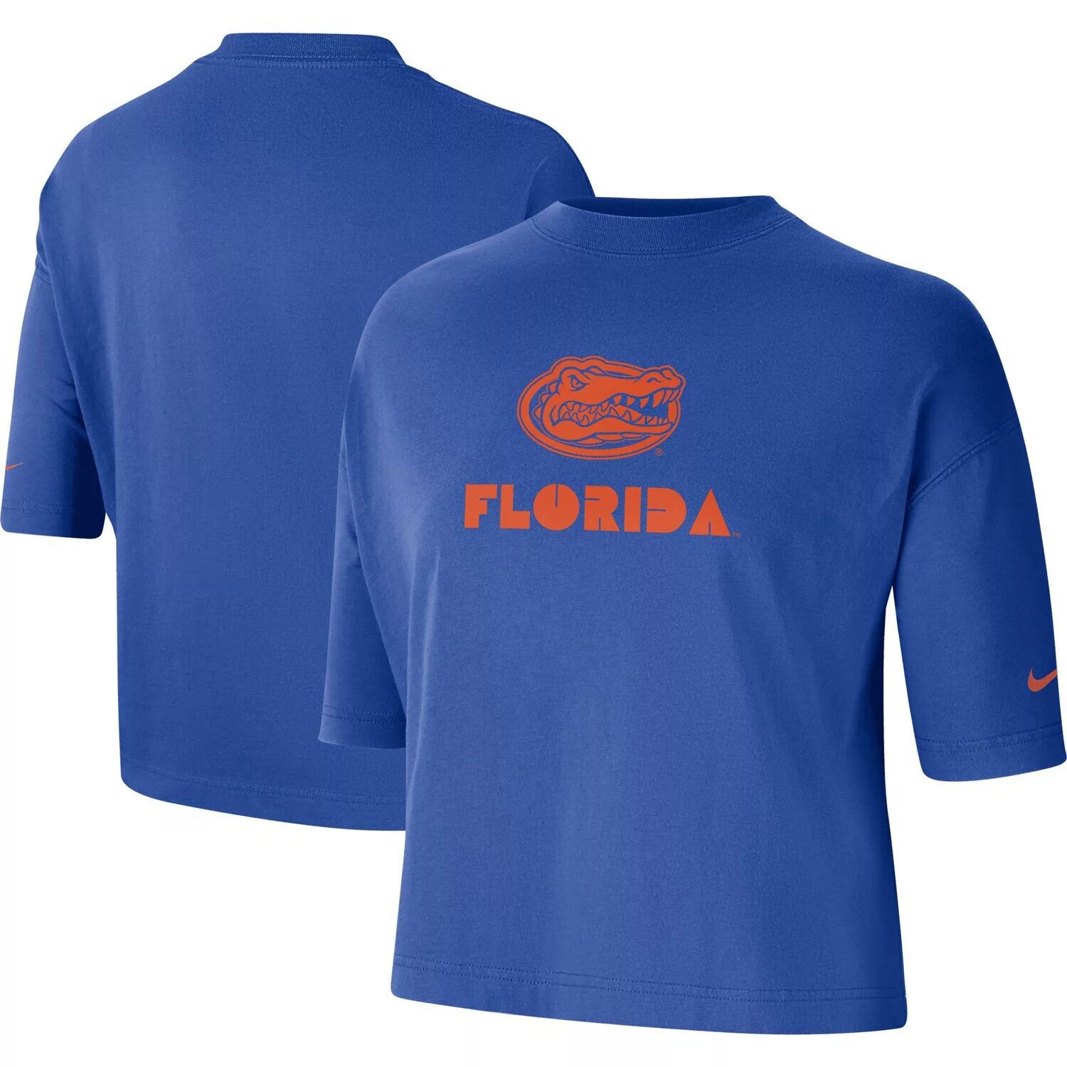 

Женская укороченная футболка Nike Royal Florida Gators Nike