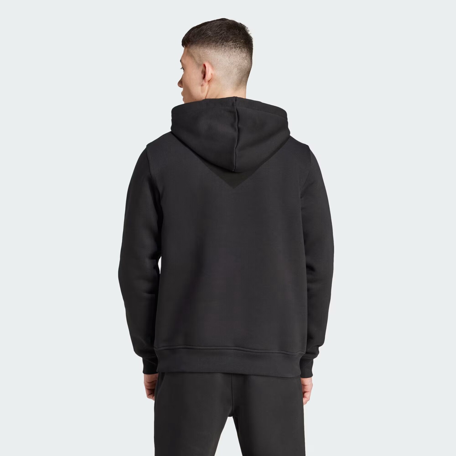 Худи Adidas Originals Trefoil Essentials, черный — фото 3