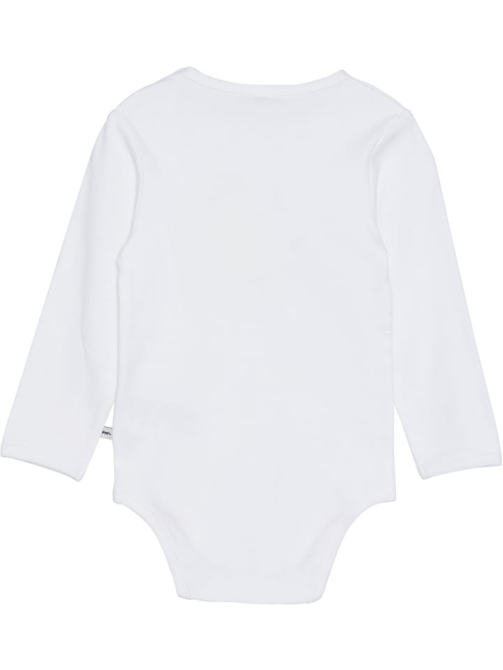 

Pippi Babywear Детский боди с длинными рукавами "Body LS AO-printed" белого цвета