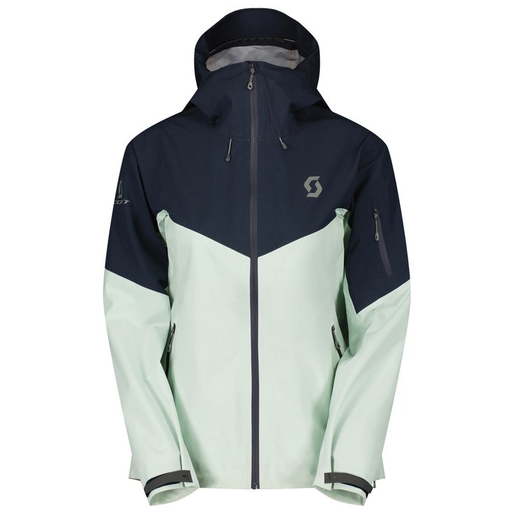 

Функциональная куртка W's Explorair 3l, цвет свежий зеленый, темно-синий - xs Scott