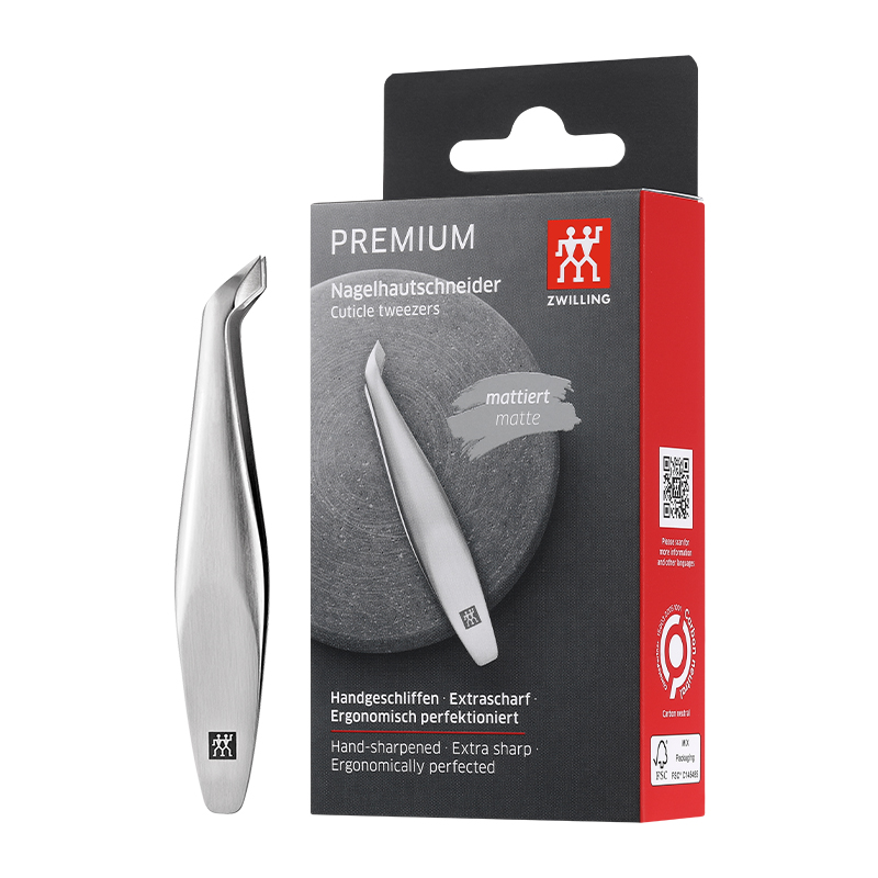 Пинцет Zwilling Twinox Redesign для кутикулы, матово-черный — фото 2