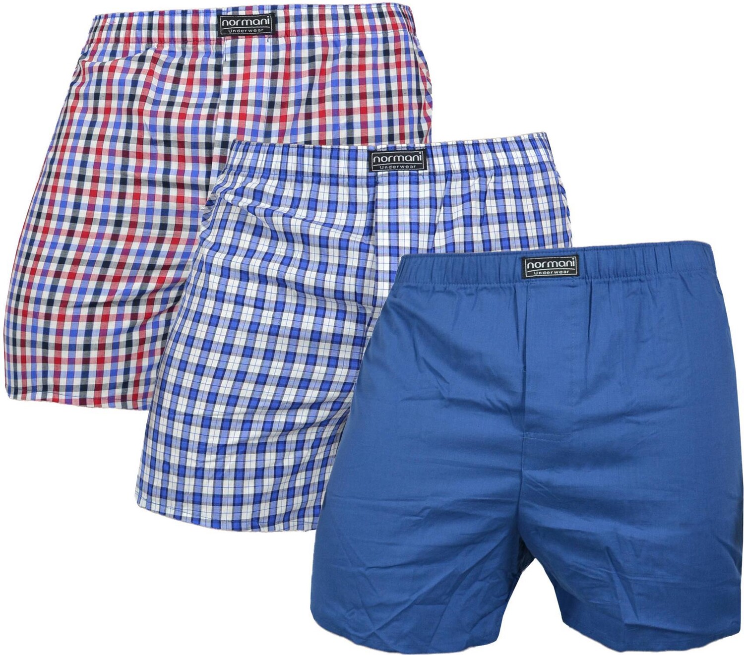 

Боксеры normani 3 Stück Herren Web Boxershorts, синий