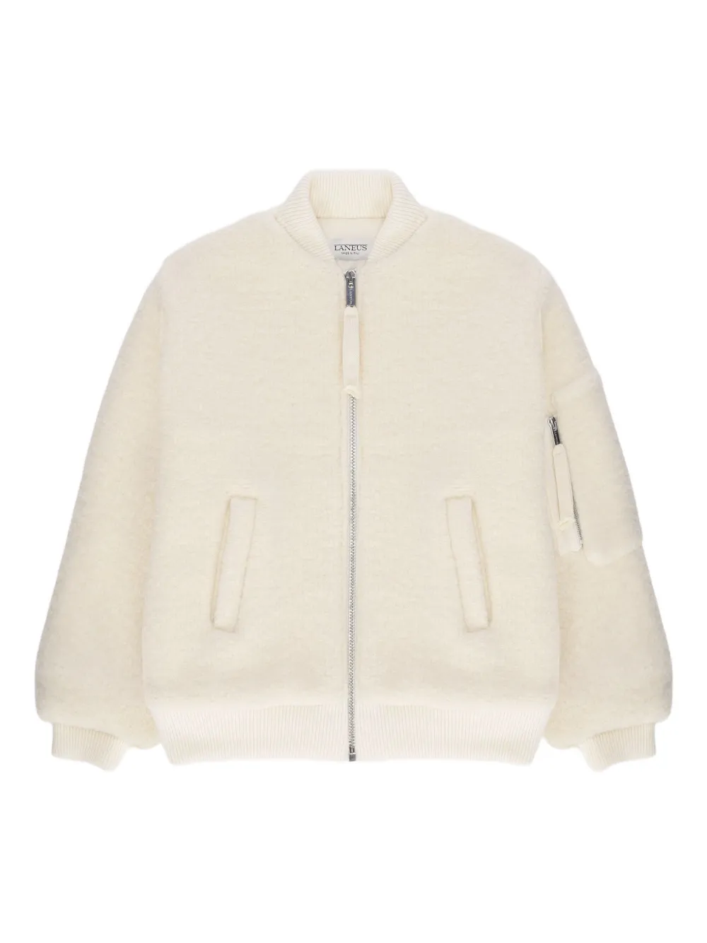 

Вязаный бомбер Laneus, кремовый